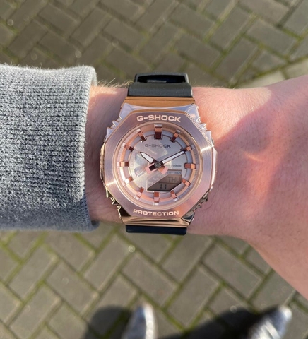 G-SHOCK NỮ GM-S2100PG-1A4DR CARBON CORE | GM-S2100PG-1A4