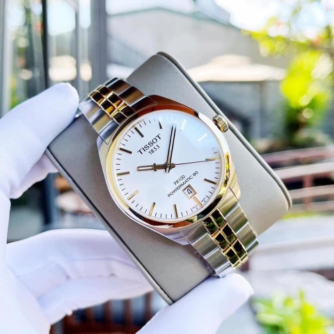 Đồng Hồ Nam Dây Thép Tissot Pr 100 Powermatic 80 T101.407.22.031.00