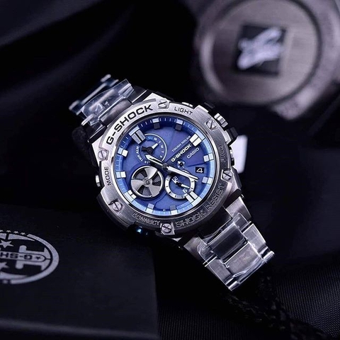 G-SHOCK G-STEEL GST-B100D-2A BLUETOOTH | NĂNG LƯỢNG MẶT TRỜI