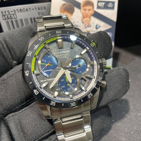 Edifice EFS-S580AT-1ADR Phiên Bản Giới Hạn | Kính Sapphire | Năng Lượng Mặt Trời | EFS-S580AT-1A
