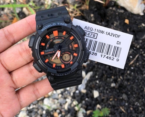 CASIO WORLDTIME AEQ-110W-1A2 | PIN 10 NĂM | AEQ-110W-1A2VDF
