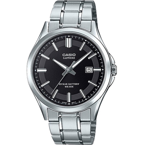 CASIO STANDARD MTS-100D-1AVDF DÂY THÉP | MTS-100D-1A - KÍNH SAPPHIRE - PIN 10 NĂM