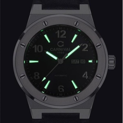 Đồng Hồ Nam Dây Da Carnival 8089G-VT-DD Automatic - Kính Sapphire - Size 42mm - 4 Màu - 8089G-VT-DD-D - 8089G-VT-DD-T - 8089G-VT-DD-TX - 8089G-VT-DD-X