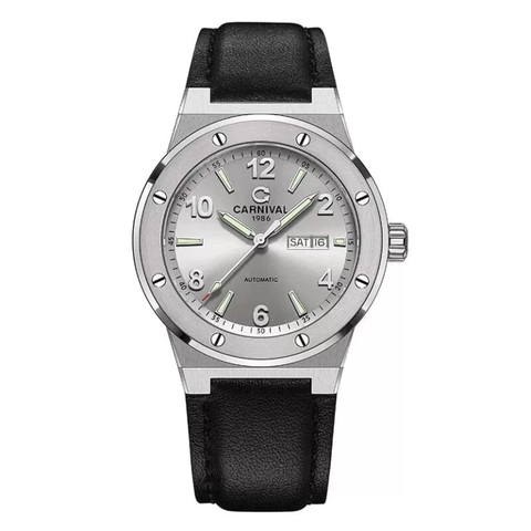 Đồng Hồ Nam Dây Da Carnival 8089G-VT-DD Automatic - Kính Sapphire - Size 42mm - 4 Màu - 8089G-VT-DD-D - 8089G-VT-DD-T - 8089G-VT-DD-TX - 8089G-VT-DD-X
