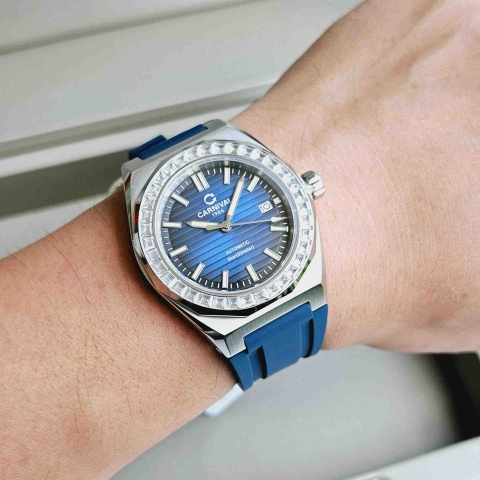 Đồng Hồ Nam Dây Cao Su Carnival 8107G-VT-DCS Automatic - Kính Sapphire - Size 42mm - 2 Màu - 8107G-VT-DCS-D - 8107G-VT-DCS-X