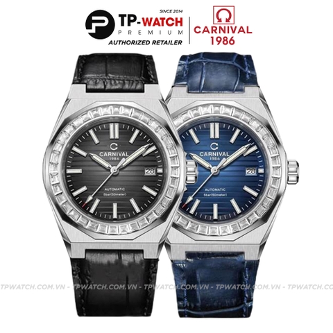 Đồng Hồ Nam Dây Da Carnival 8107G-VT-DD Automatic - Kính Sapphire - Size 42mm - 2 Màu - 8107G-VT-DD-D - 8107G-VT-DD-X