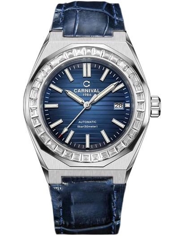 Đồng Hồ Nam Dây Da Carnival 8107G-VT-DD Automatic - Kính Sapphire - Size 42mm - 2 Màu - 8107G-VT-DD-D - 8107G-VT-DD-X