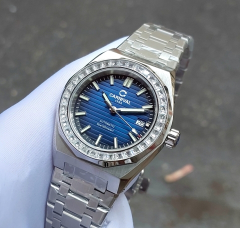 Đồng Hồ Nam Dây Thép Carnival 8107G-VT Automatic - Kính Sapphire - Size 42mm - 3 Màu - 8107G-VT-D - 8107G-VT-N- 8107G-VT-X