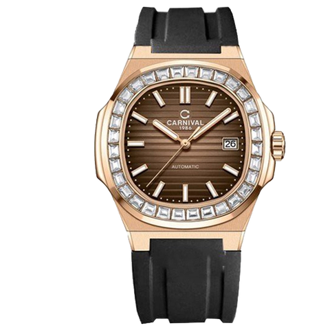 Đồng Hồ Nam Dây Cao Su Carnival Nautilus 8108G-VH-DCS Automatic - Kính Sapphire - Size 41mm - 3 Màu - 8108G-VH-DCS-D - 8108G-VH-DCS-N - 8108G-VH-DCS-X
