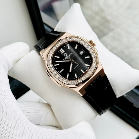 Đồng Hồ Nam Dây Da Carnival Nautilus 8108G-VH-DD Automatic - Kính Sapphire - Size 41mm - 3 Màu - 8108G-VH-DD-D - 8108G-VH-DD-X - 8108G-VH-DD-N