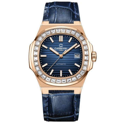 Đồng Hồ Nam Dây Da Carnival Nautilus 8108G-VH-DD Automatic - Kính Sapphire - Size 41mm - 3 Màu - 8108G-VH-DD-D - 8108G-VH-DD-X - 8108G-VH-DD-N