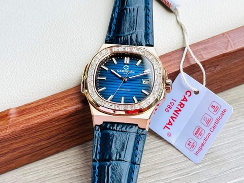 Đồng Hồ Nam Dây Da Carnival Nautilus 8108G-VH-DD Automatic - Kính Sapphire - Size 41mm - 3 Màu - 8108G-VH-DD-D - 8108G-VH-DD-X - 8108G-VH-DD-N