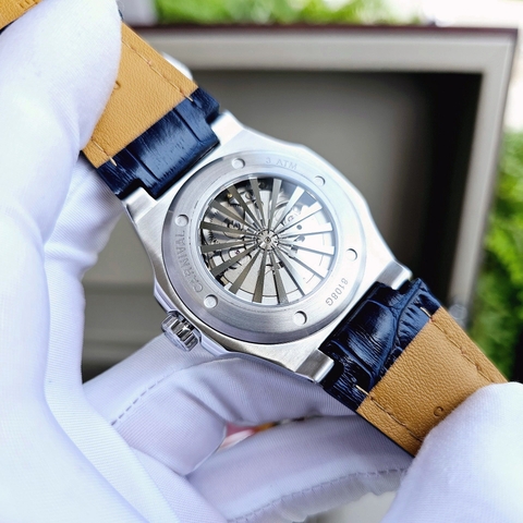 Đồng Hồ Nam Dây Da Carnival Nautilus 8108G-VT-D Automatic - Kính Sapphire - Size 41mm - 2 Màu - 8108G-VT-DD-D - 8108G-VT-DX-X