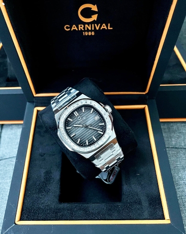 Đồng Hồ Nam Dây Thép Carnival Nautilus 8108G-VT Automatic - Kính Sapphire - Size 41mm - 3 Màu - 8108G-VT-D - 8108G-VT-N - 8108G-VT-X