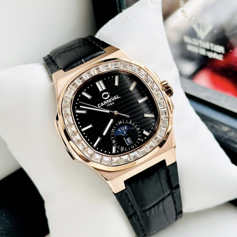 Đồng Hồ Nam Dây Da Carnival Nautilus 8110G-VH-DD Automatic - Kính Sapphire - Size 41mm - 3 Màu - 8110G-VH-DD-D - 8110G-VH-DD-N - 8110G-VH-DD-X