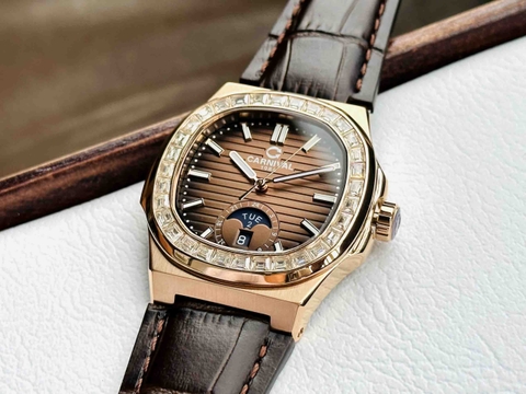 Đồng Hồ Nam Dây Da Carnival Nautilus 8110G-VH-DD Automatic - Kính Sapphire - Size 41mm - 3 Màu - 8110G-VH-DD-D - 8110G-VH-DD-N - 8110G-VH-DD-X