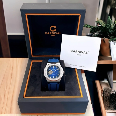Đồng Hồ Nam Dây Da Carnival Nautilus 8128G-VT-DD Automatic - Kính Sapphire - Size 41mm - 4 Màu - 8128G-VT-DD-D - 8128G-VT-DD-X - 8128G-VT-DD-N - 8128G-VT-DD-XDT