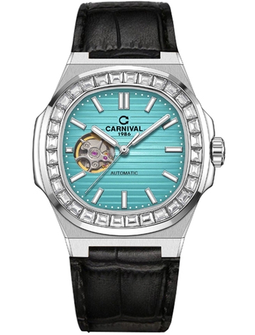 Đồng Hồ Nam Dây Da Carnival Nautilus 8128G-VT-DD Automatic - Kính Sapphire - Size 41mm - 4 Màu - 8128G-VT-DD-D - 8128G-VT-DD-X - 8128G-VT-DD-N - 8128G-VT-DD-XDT