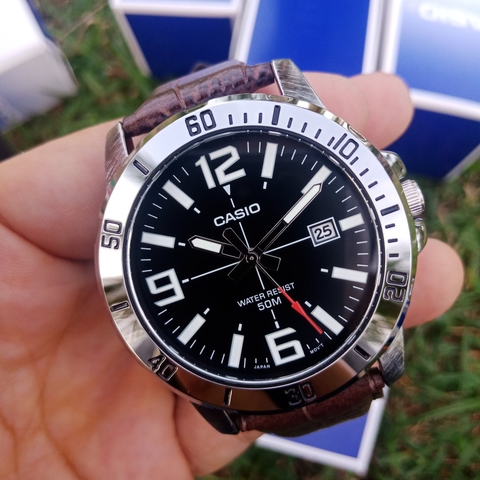 CASIO STANDARD MTP-VD01L-1BVUDF Dây Da | MTP-VD01L-1B