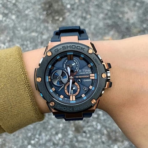 G-SHOCK G-STEEL GST-B100G-2A BLUETOOTH | NĂNG LƯỢNG MẶT TRỜI