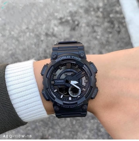 CASIO NAM AEQ-110W-1B PIN 10 NĂM | AEQ-110W-1BVDF
