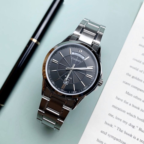 CASIO STANDARD MTP-1381D-1AVDF Dây Thép | MTP-1381D-1A