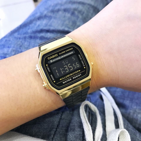 CASIO CLASSIC A168WEGB-1B BLACK GOLD