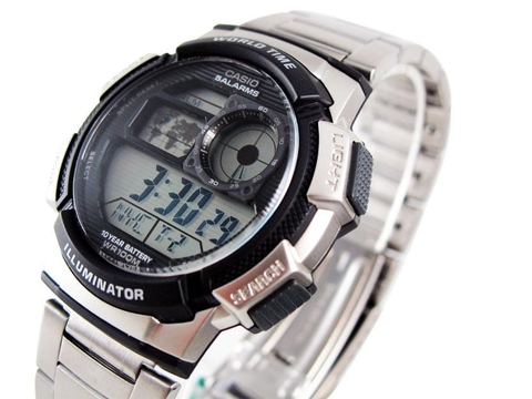 CASIO WORLDTIME AE-1000WD-1A PIN 10 NĂM