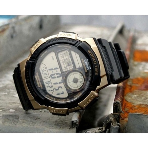CASIO WORLDTIME AE-1000W-1A3 PIN 10 NĂM