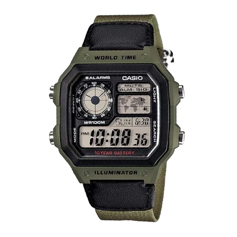 CASIO WORLDTIME AE-1200WHB-3B | PIN 10 NĂM | AE-1200WHB-3BVDF