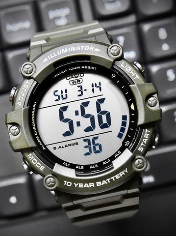 CASIO NAM DUAL TIME AE-1500WHX-3A | PIN 10 NĂM | AE-1500WHX-3AVDF