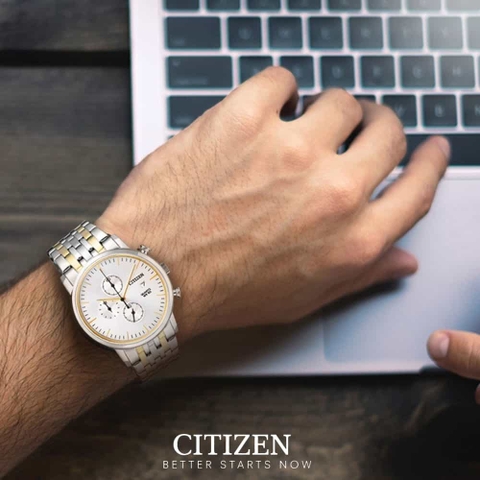 Đồng Hồ Nam Dây Thép Citizen AN3614-54A Quartz
