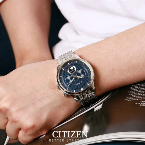 Đồng Hồ Nam Dây Thép Citizen AP1050-56L Eco-Drive | Kính Sapphire | Năng Lượng Ánh Sáng