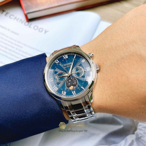 Đồng Hồ Nam Dây Thép Citizen AP1050-81L  Eco-Drive | Kính Sapphire | Năng Lượng Ánh Sáng