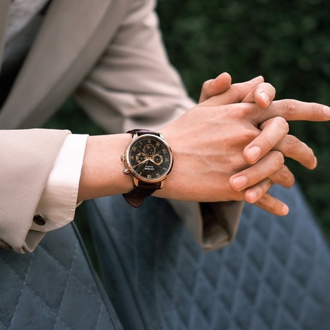 Đồng Hồ Nam Dây Da Citizen AP1059-19E Eco-Drive | Kính Sapphire | Năng Lượng Ánh Sáng