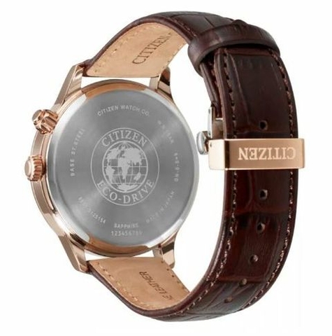 Đồng Hồ Nam Dây Da Citizen AP1059-19E Eco-Drive | Kính Sapphire | Năng Lượng Ánh Sáng