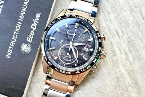 Đồng Hồ Nam Dây Thép Citizen AT8154-82E Eco-Drive | Vỏ/Viền Super Titanium | Kính Sapphire | Năng Lượng Ánh Sáng