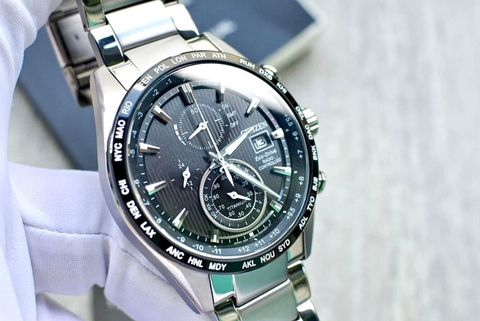 Đồng Hồ Nam Dây Thép Citizen AT8154-82E Eco-Drive | Vỏ/Viền Super Titanium | Kính Sapphire | Năng Lượng Ánh Sáng