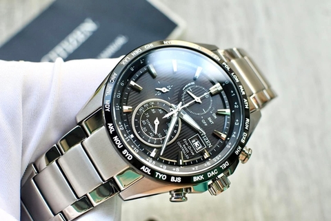 Đồng Hồ Nam Dây Thép Citizen AT8154-82E Eco-Drive | Vỏ/Viền Super Titanium | Kính Sapphire | Năng Lượng Ánh Sáng