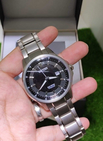 Đồng Hồ Nam Dây Thép Citizen AW1490-84E Eco-Drive | Kính Sapphire | Năng Lượng Ánh Sáng