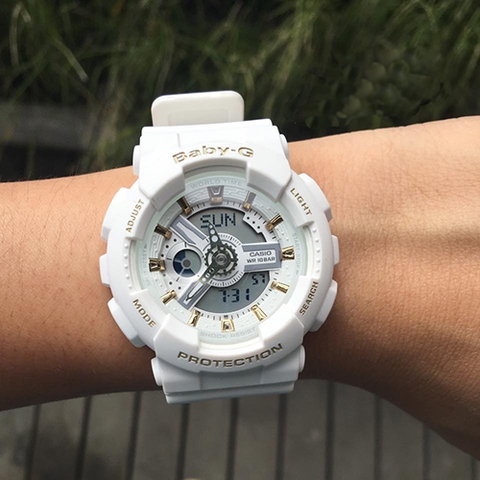 BABY-G BA-110GA-7A1 WHITE GOLD