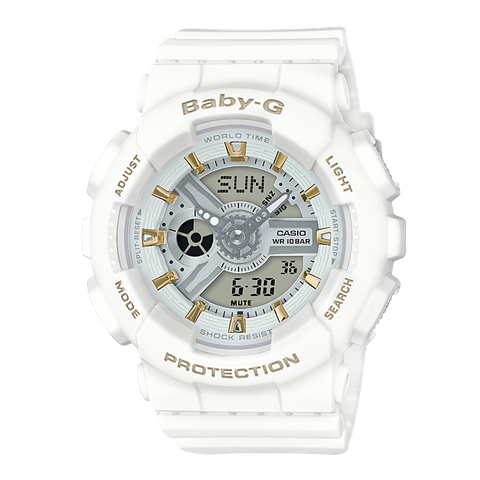BABY-G BA-110GA-7A1 WHITE GOLD