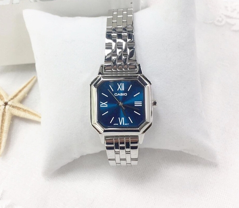 Casio Nữ LTP-E169D-2BDF Dây Thép | LTP-E169D-2B