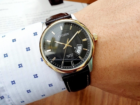 Đồng Hồ Nam Dây Thép Citizen Quartz  BI1054-12E