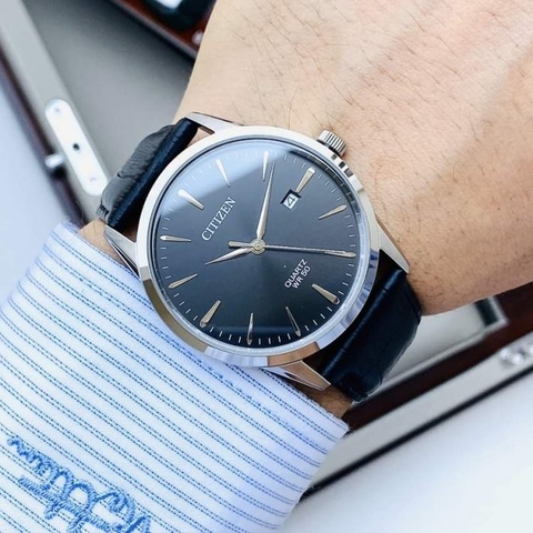Đồng Hồ Nam Dây Da Citizen Quartz BI5000-10E - Size 39mm