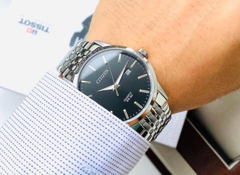 Đồng Hồ Nam Dây Thép Citizen Quartz BI5000-87E - Size 39mm