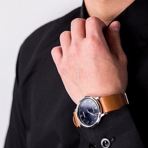 Đồng Hồ Nam Dây Da Citizen BJ6501-10L Eco-Drive | Năng Lượng Ánh Sáng