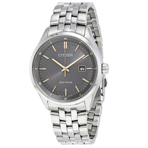 Đồng Hồ Nam Dây Thép Citizen BM7251-53H  Eco-Drive | Kính Sapphire | Năng Lượng Ánh Sáng