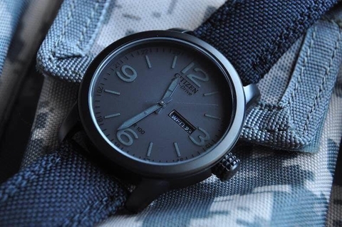 Đồng Hồ Nam Dây Vải Citizen BM8475-00F Eco-Drive | Năng Lượng Ánh Sáng