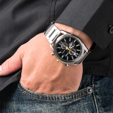 Đồng Hồ Nam Dây Thép Citizen CA0666-82E Eco-Drive | Năng Lượng Ánh Sáng